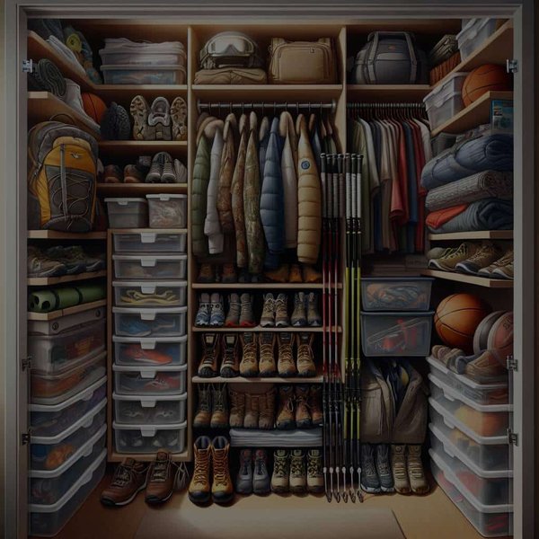 How Can You Convert a Standard Closet into an Efficient Storage System for Outdoor Gear and Sports Equipment?